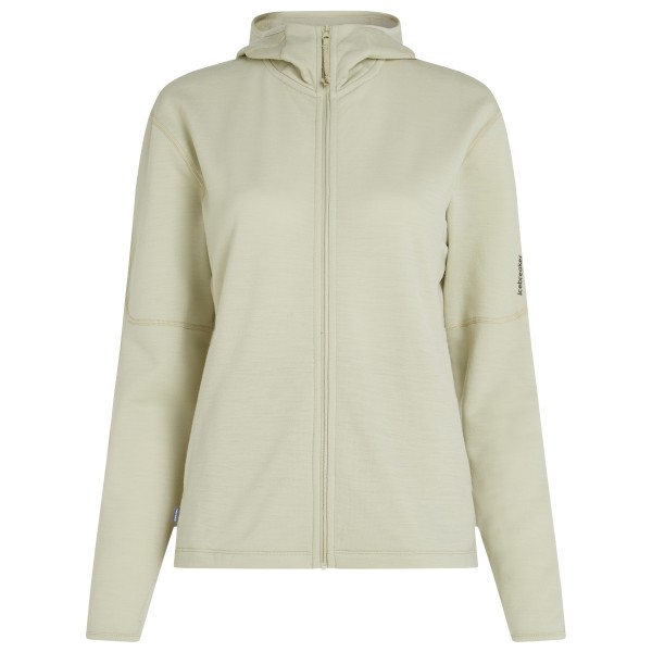 Icebreaker - Women's 360 RealFleece Elemental L/S Zip Hoodie - Merinohoodie Gr XS beige von Icebreaker