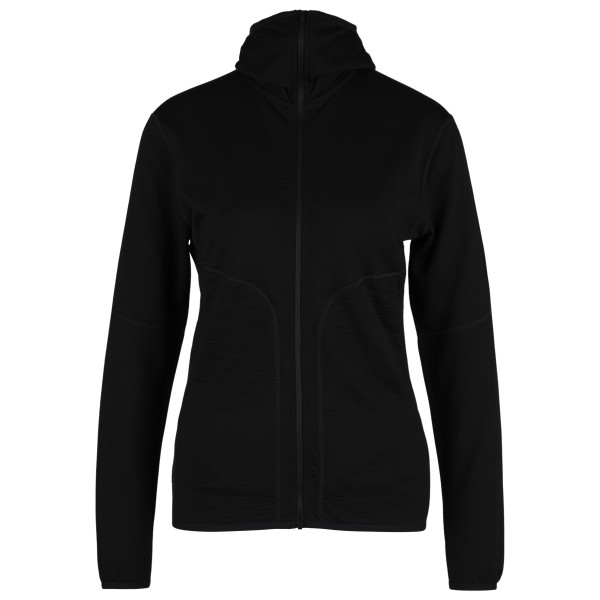 Icebreaker - Women's 560 RealFleece Elemental II L/S Zip Hoodie - Merinohoodie Gr L;M;S;XL;XS grau von Icebreaker