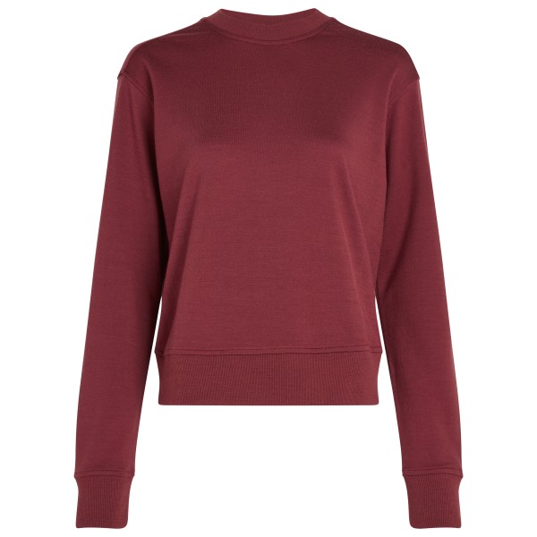 Icebreaker - Women's Crush II L/S Sweatshirt - Merinopullover Gr L rot von Icebreaker