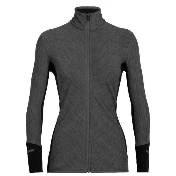 Icebreaker - Women's Descender L/S Zip - Fleecejacke Gr L grau von Icebreaker