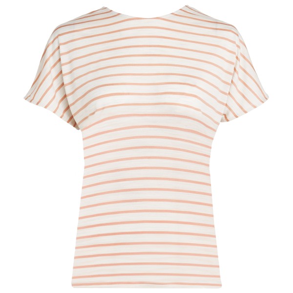 Icebreaker - Women's Drayden Reversible S/S Top Stripe - Merinoshirt Gr M weiß von Icebreaker