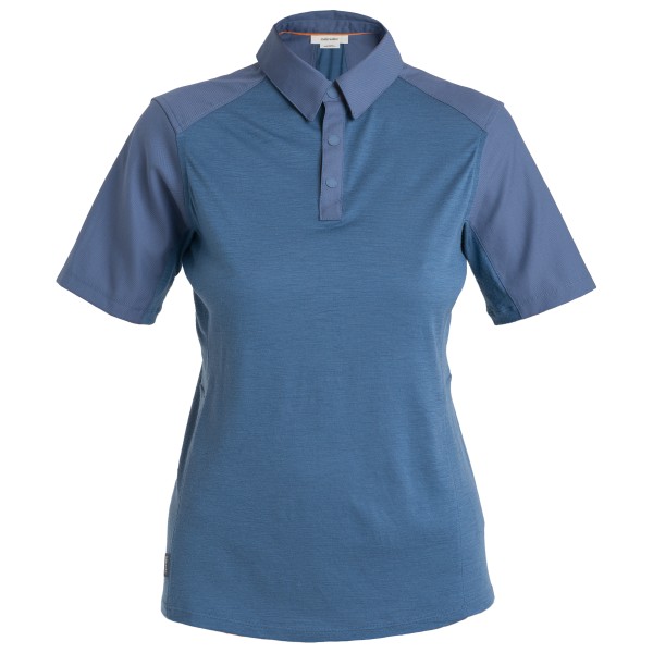 Icebreaker - Women's Hike S/S Top - Polo-Shirt Gr M blau von Icebreaker