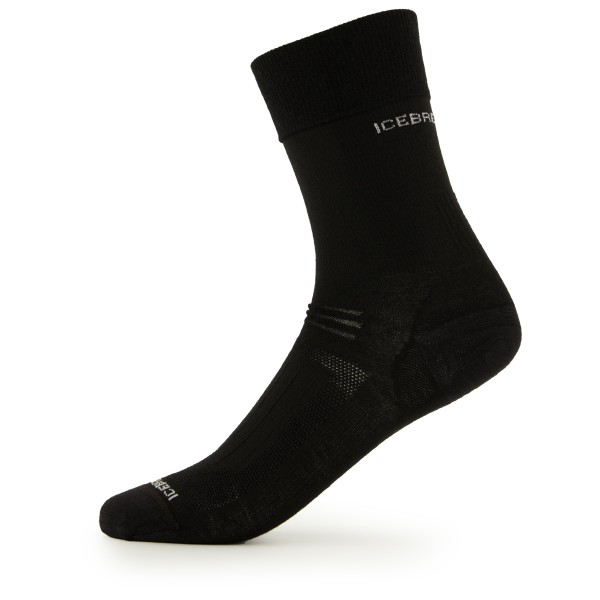 Icebreaker - Women's Hike Ultra Light Liner Crew - Wandersocken Gr L schwarz von Icebreaker