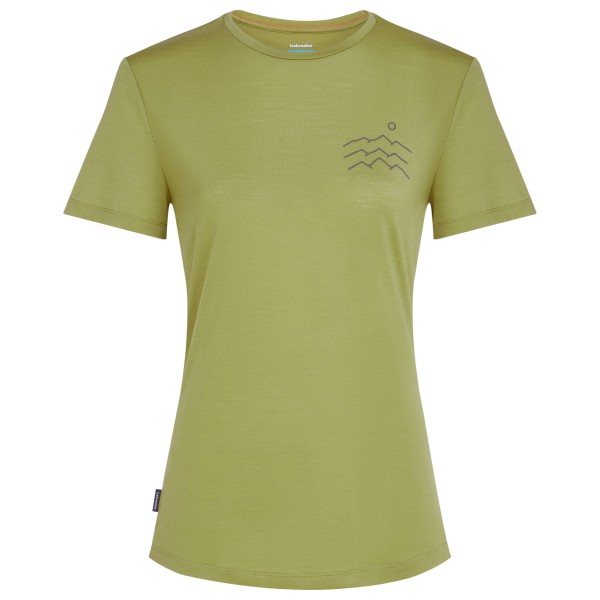 Icebreaker - Women's Merino 125 Cool-Lite Sphere S/S Across - Merinoshirt Gr L oliv von Icebreaker