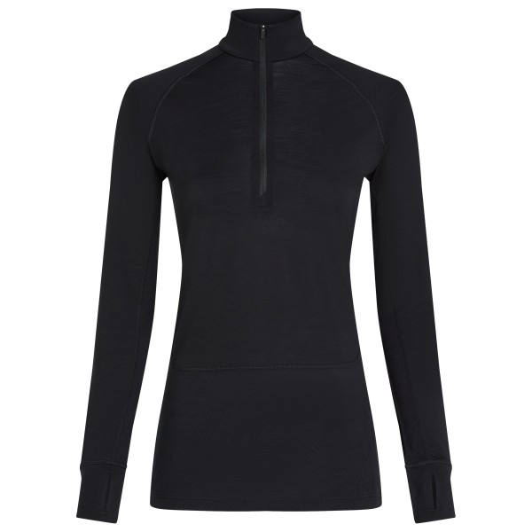 Icebreaker - Women's Merino 125 Zoneknit L/S Half Zip - Merinounterwäsche Gr XL schwarz von Icebreaker