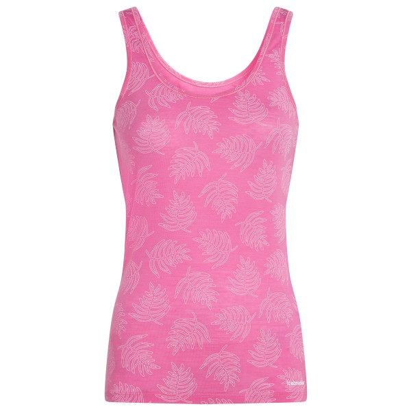 Icebreaker - Women's Merino 150 Siren Tank Fresh Ferns - Merinounterwäsche Gr S rosa von Icebreaker