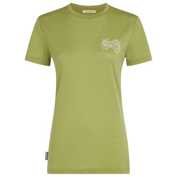 Icebreaker - Women's Merino 150 Tech Lite S/S Adventure Ride - Merinoshirt Gr XS oliv von Icebreaker