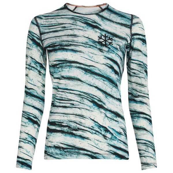 Icebreaker - Women's Merino 200 Oasis L/S Crewe POW - Merinounterwäsche Gr M grau von Icebreaker