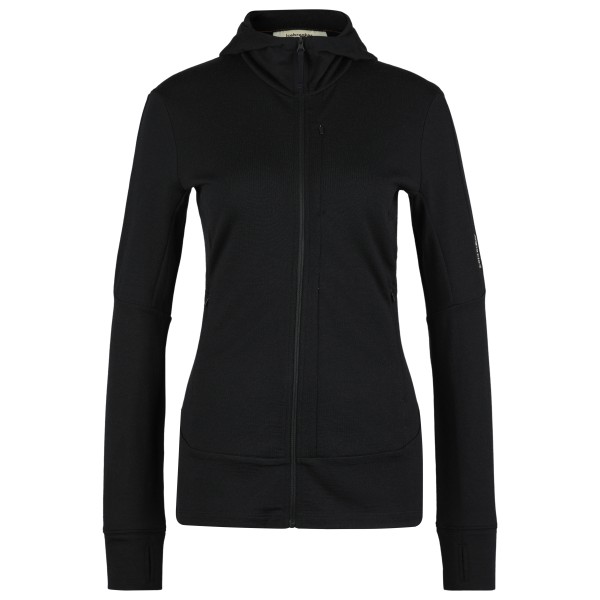 Icebreaker - Women's Merino 260 Quantum IV L/S Zip Hoodie - Merinohoodie Gr L schwarz von Icebreaker