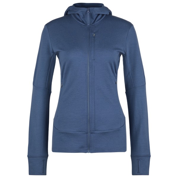 Icebreaker - Women's Merino 260 Quantum IV L/S Zip Hoodie - Merinohoodie Gr M blau von Icebreaker