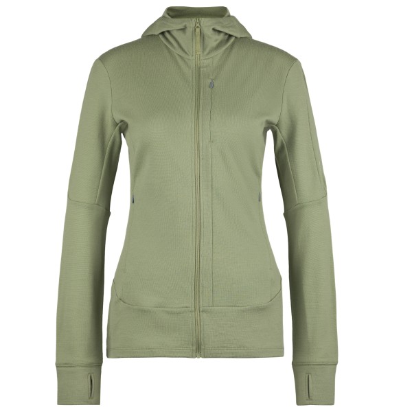 Icebreaker - Women's Merino 260 Quantum IV L/S Zip Hoodie - Merinohoodie Gr M oliv von Icebreaker