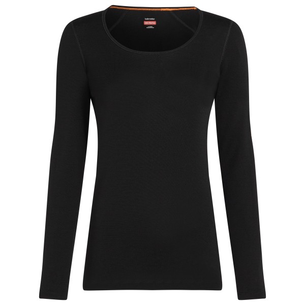 Icebreaker - Women's Merino 260 Tech L/S Scoop - Merinounterwäsche Gr M schwarz von Icebreaker