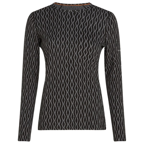 Icebreaker - Women's Merino 260 Vertex L/S Crewe On-Piste - Merinounterwäsche Gr S grau/schwarz von Icebreaker