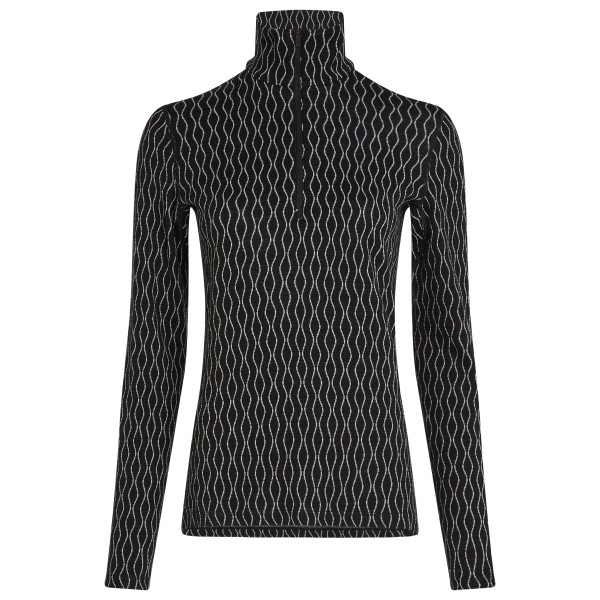 Icebreaker - Women's Merino 260 Vertex L/S Half Zip On-Piste - Merinounterwäsche Gr M;S;XS schwarz/grau von Icebreaker