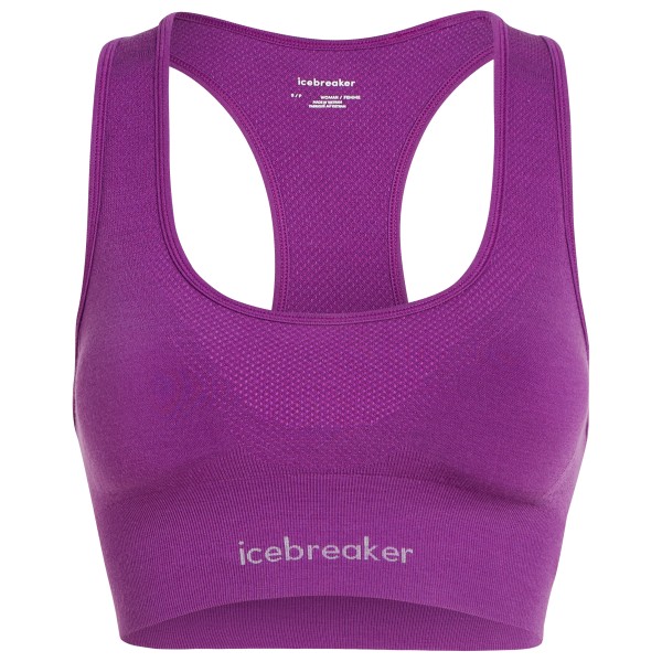 Icebreaker - Women's Merino 260 Zoneknit Seamless Bra - Sport-BH Gr L;S;XL;XS rosa von Icebreaker