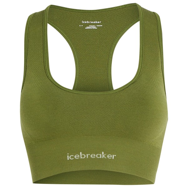 Icebreaker - Women's Merino 260 Zoneknit Seamless Bra - Sport-BH Gr XS oliv von Icebreaker