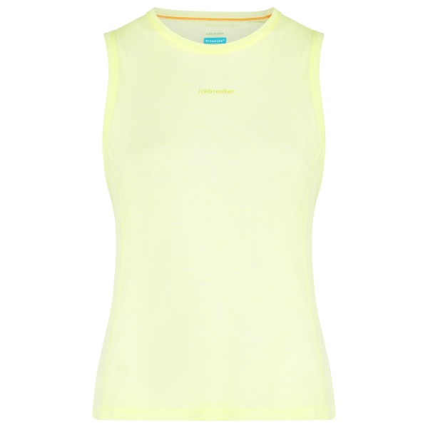 Icebreaker - Women's Merino 75 Cool-Lite Featherlight Tank - Top Gr XS gelb von Icebreaker