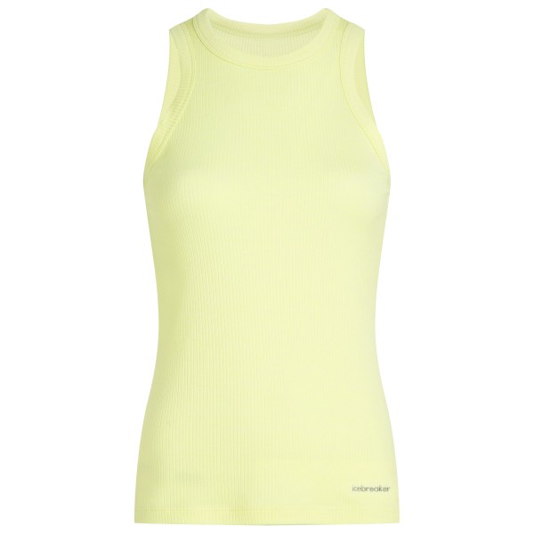 Icebreaker - Women's Merino Rib Lotus Tank - Tank Top Gr XL gelb von Icebreaker