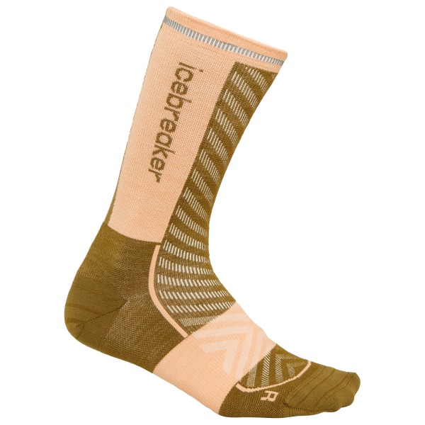 Icebreaker - Women's Merino Run+ Ultralight Crew - Laufsocken Gr M beige von Icebreaker