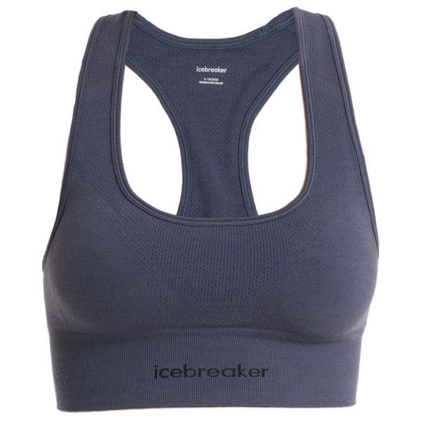 Icebreaker - Women's Merino Seamless Active Bra - Sport-BH Gr L blau von Icebreaker