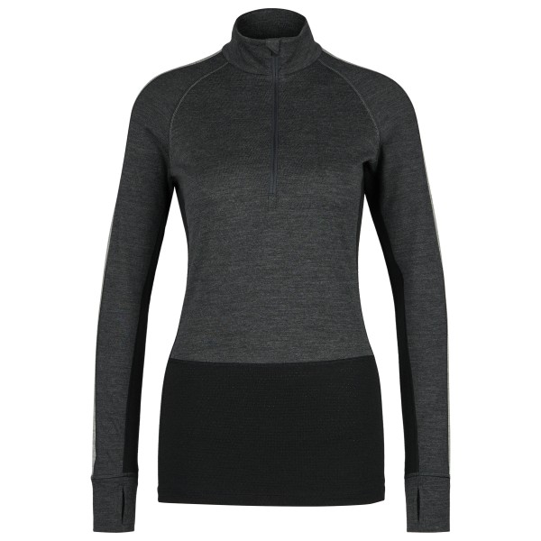 Icebreaker - Women's Merino Zoneknit 200 L/S Half Zip - Merinounterwäsche Gr L schwarz von Icebreaker