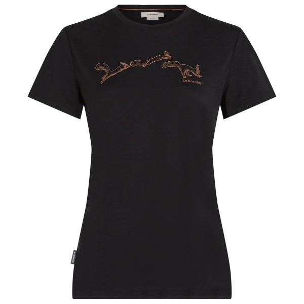 Icebreaker - Women's Merino150 TecLite S/S AirbourneSquirrel - Merinoshirt Gr XS schwarz von Icebreaker