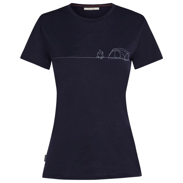 Icebreaker - Women's Merino150 TechLite S/S Single Line Camp - Merinoshirt Gr S blau Icebreaker - Women's Merino150 TechLite S/S Single Line Camp - Merinoshirt Gr S blau von Icebreaker