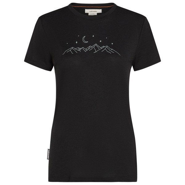 Icebreaker - Women's Merino150 TechLite S/S Sparkling Stars - Merinoshirt Gr L;M;S;XL;XS lila;schwarz von Icebreaker