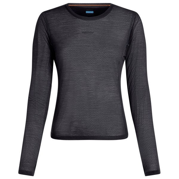 Icebreaker - Women's Merino75 CoolLiteFeatherlight L/S Crewe - Longsleeve Gr L grau von Icebreaker