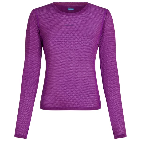 Icebreaker - Women's Merino75 CoolLiteFeatherlight L/S Crewe - Longsleeve Gr S lila von Icebreaker