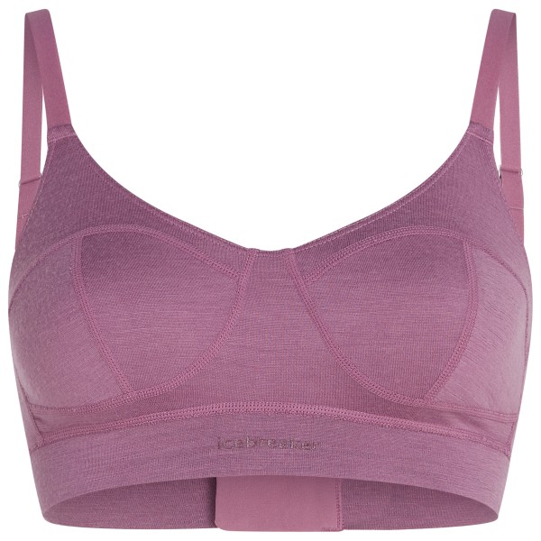 Icebreaker - Women's Queens Clasp Bra - Merinounterwäsche Gr L rosa/lila von Icebreaker