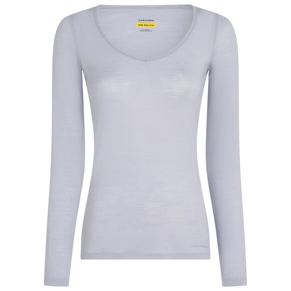 Icebreaker - Women's Siren L/S Sweetheart - Merinounterwäsche Gr L grau von Icebreaker