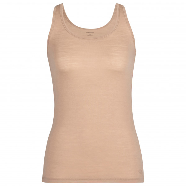 Icebreaker - Women's Siren Tank - Merinounterwäsche Gr M beige von Icebreaker