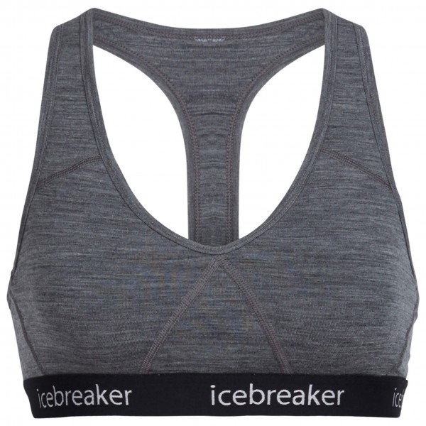 Icebreaker - Women's Sprite Racerback Bra - Merinounterwäsche Gr M grau/blau von Icebreaker