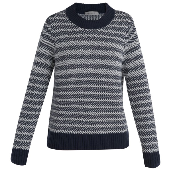 Icebreaker - Women's Waypoint Crewe Sweater - Merinopullover Gr M grau von Icebreaker