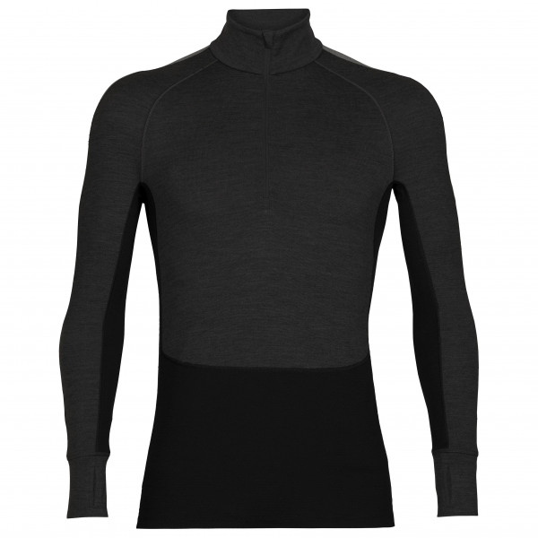 Icebreaker - Zoneknit 260 L/S Half Zip - Merinounterwäsche Gr L;M;S;XXL oliv;schwarz von Icebreaker