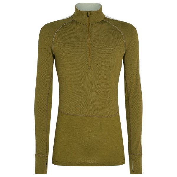 Icebreaker - Zoneknit 260 L/S Half Zip - Merinounterwäsche Gr L oliv von Icebreaker