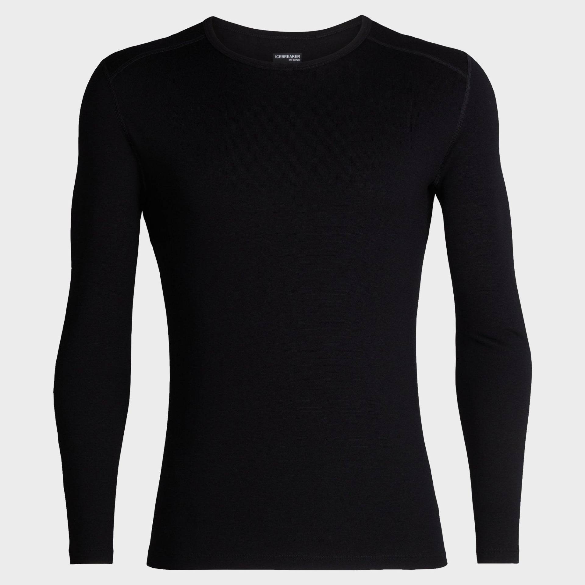 Thermoshirt, Langarm Herren Black S von Icebreaker