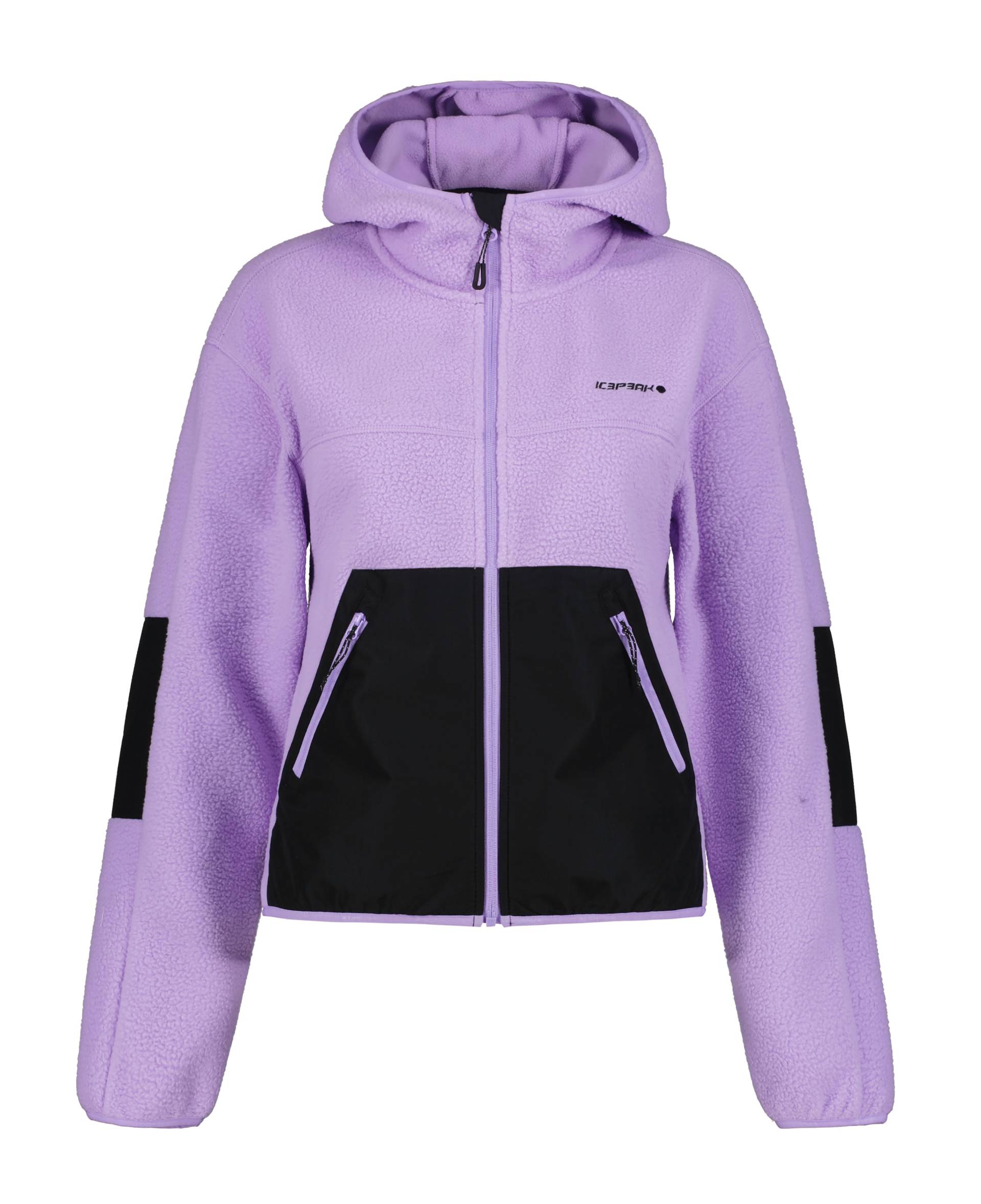 Icepeak Fleecejacke »LAVENDER«, mit Kapuze, mit Logoprägung auf der Brust von Icepeak