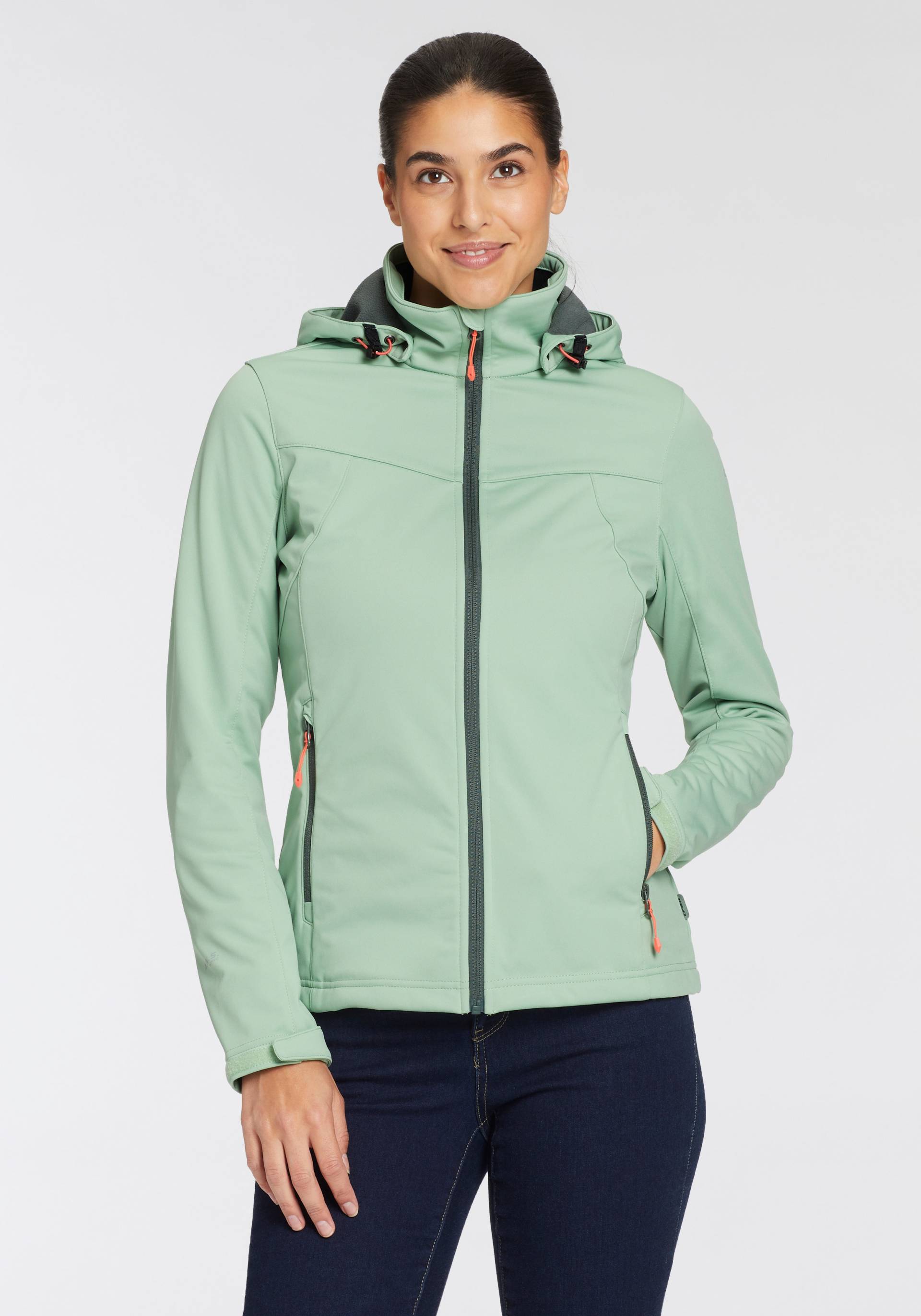 Icepeak Softshelljacke »D SOFTSHELLJACKE BOISE«, (1 St.), mit Kapuze, Wasserdicht & Winddicht von Icepeak