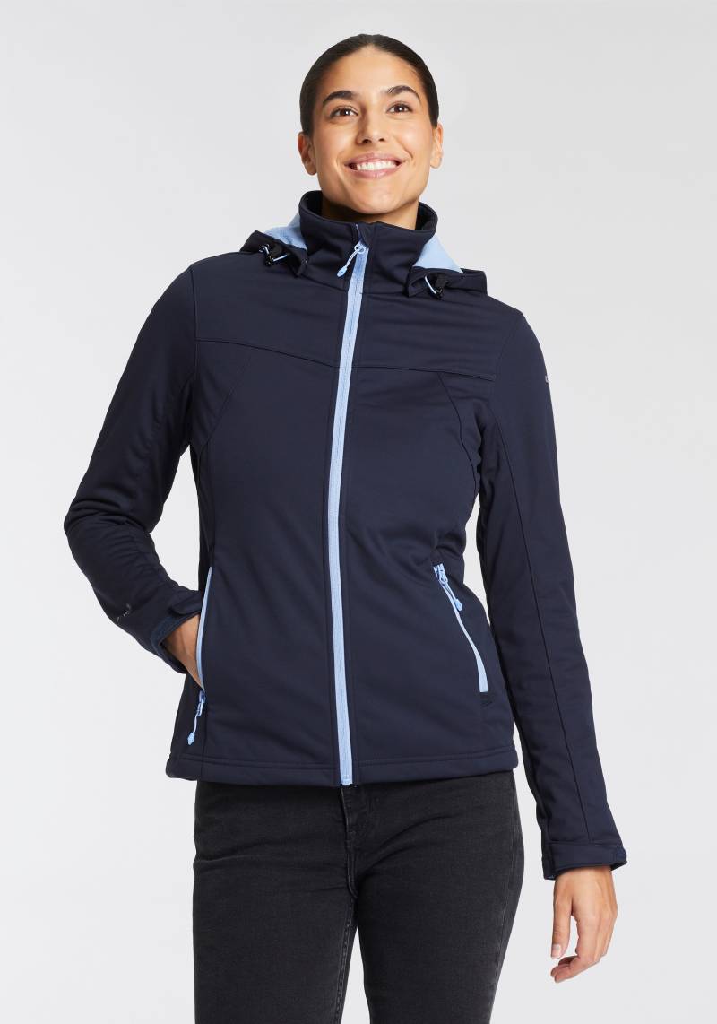 Icepeak Softshelljacke »D SOFTSHELLJACKE BOISE«, (1 St.), mit Kapuze, Wasserdicht & Winddicht von Icepeak