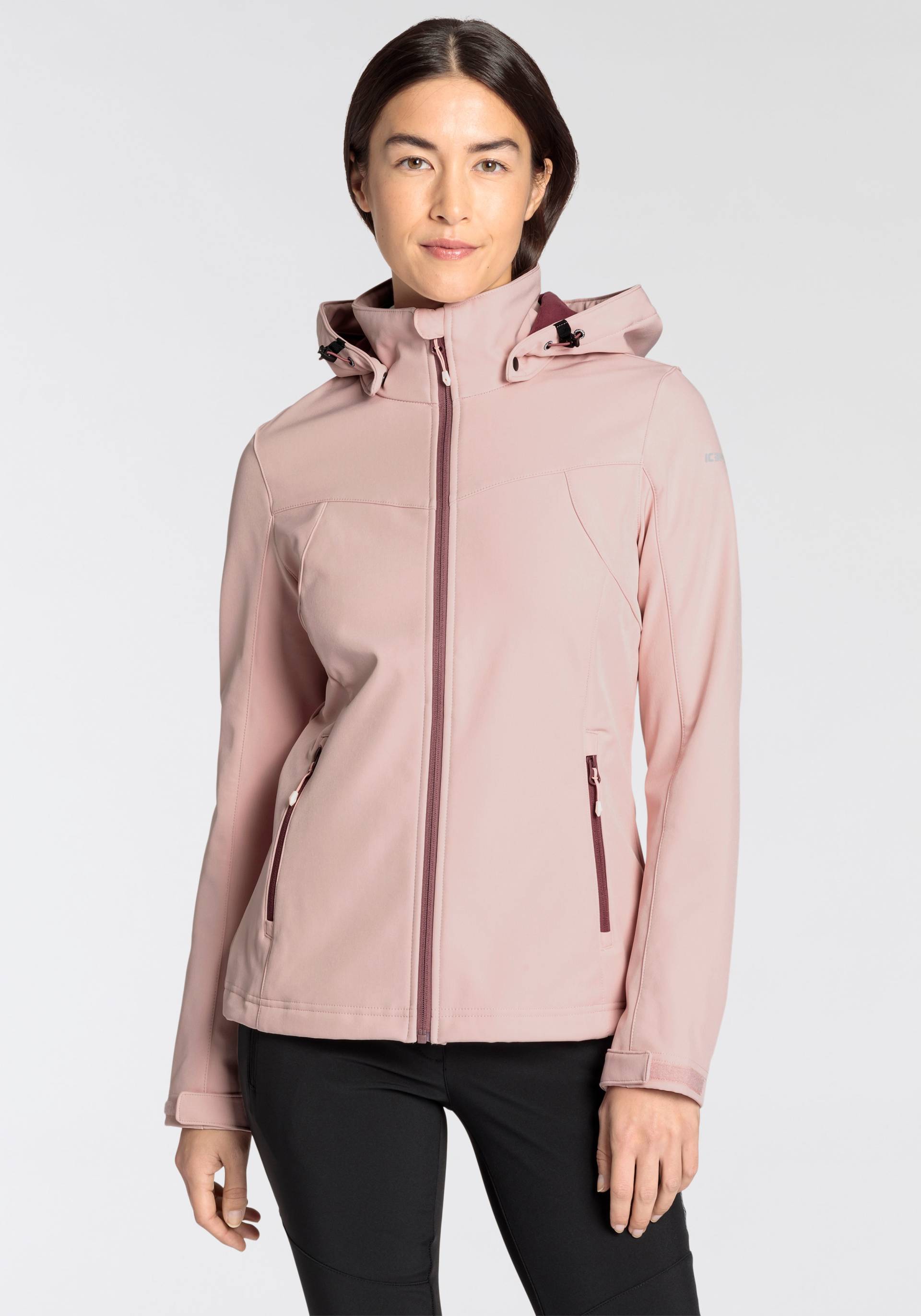 Icepeak Softshelljacke »D SOFTSHELLJACKE BRENHAM«, mit Kapuze, mit hohem Stehkragen von Icepeak