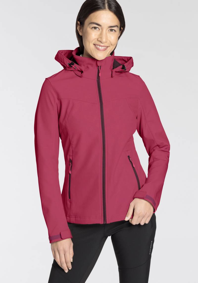 Icepeak Softshelljacke »D SOFTSHELLJACKE BRENHAM«, mit Kapuze, mit hohem Stehkragen von Icepeak