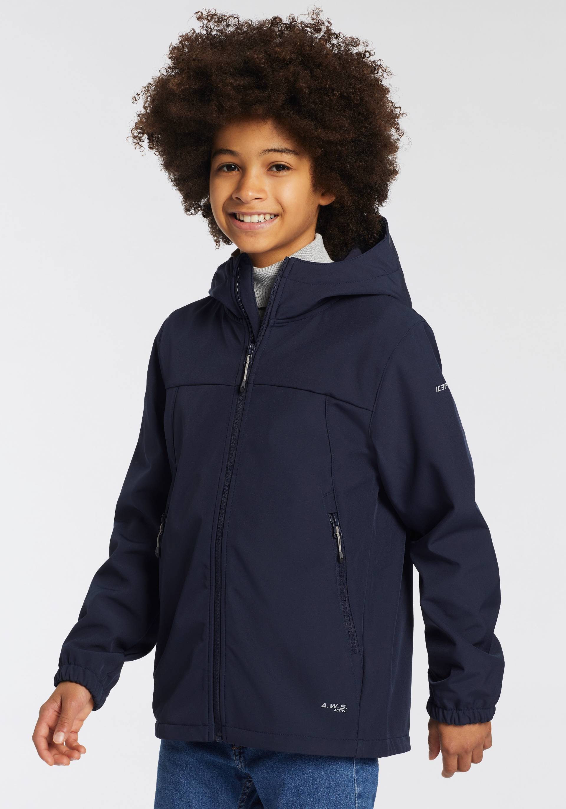 Icepeak Softshelljacke »KONAN JR«, (1 St.), mit Kapuze von Icepeak