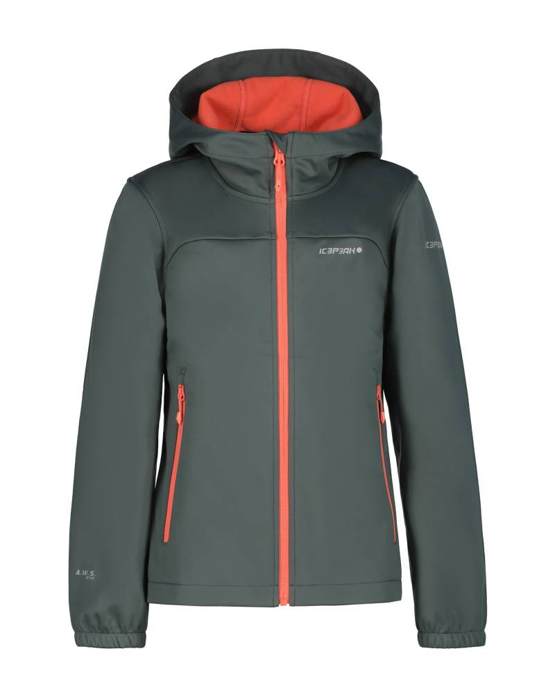 Icepeak Softshelljacke »SOFTSHELLJACKE KOBRYN- für Kinder«, mit Kapuze, mit modischen Logoschriftzügen von Icepeak