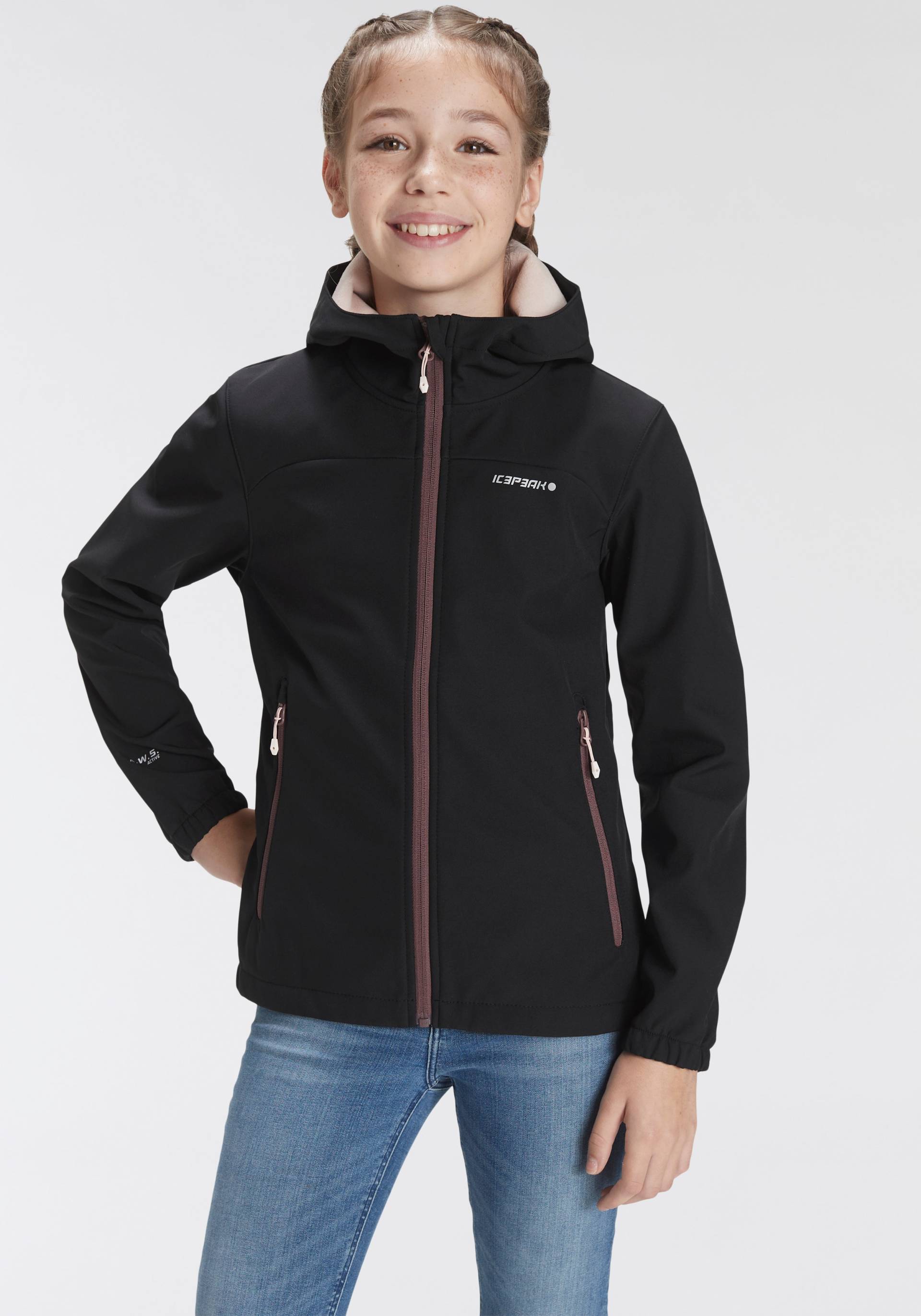 Icepeak Softshelljacke »SOFTSHELLJACKE KULM - für Kinder«, mit Kapuze von Icepeak