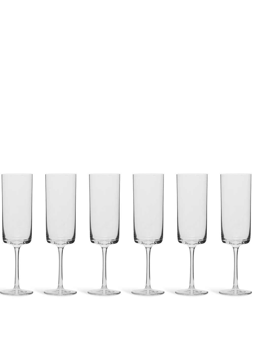 Ichendorf Milano Amalfi set-of-six flute glasses - White von Ichendorf Milano
