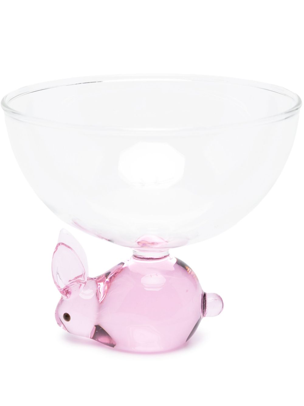 Ichendorf Milano Animal Farm Rabbit glass bowl - Pink von Ichendorf Milano