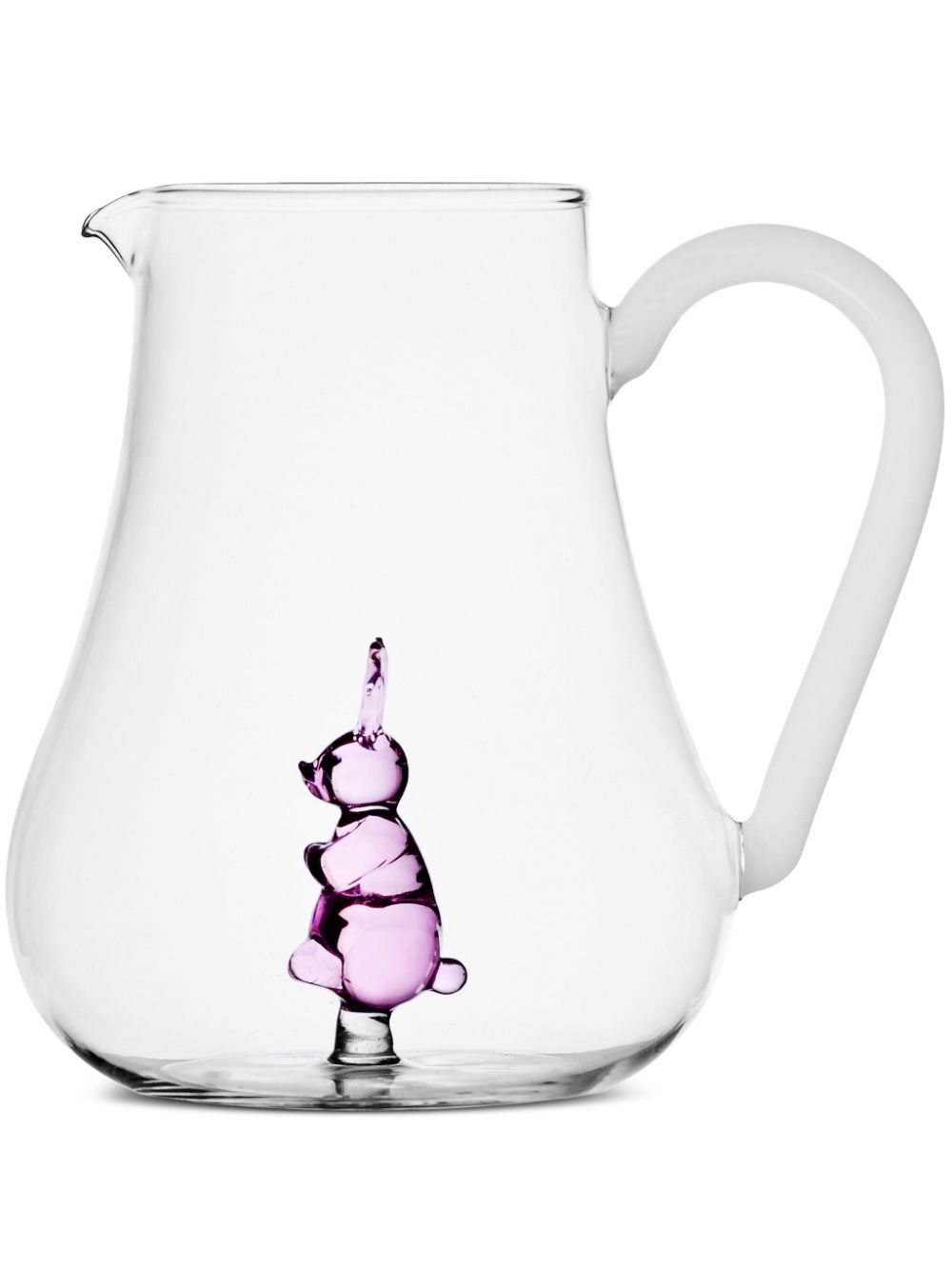 Ichendorf Milano Animal Farm Rabbit glass jug - Neutrals von Ichendorf Milano