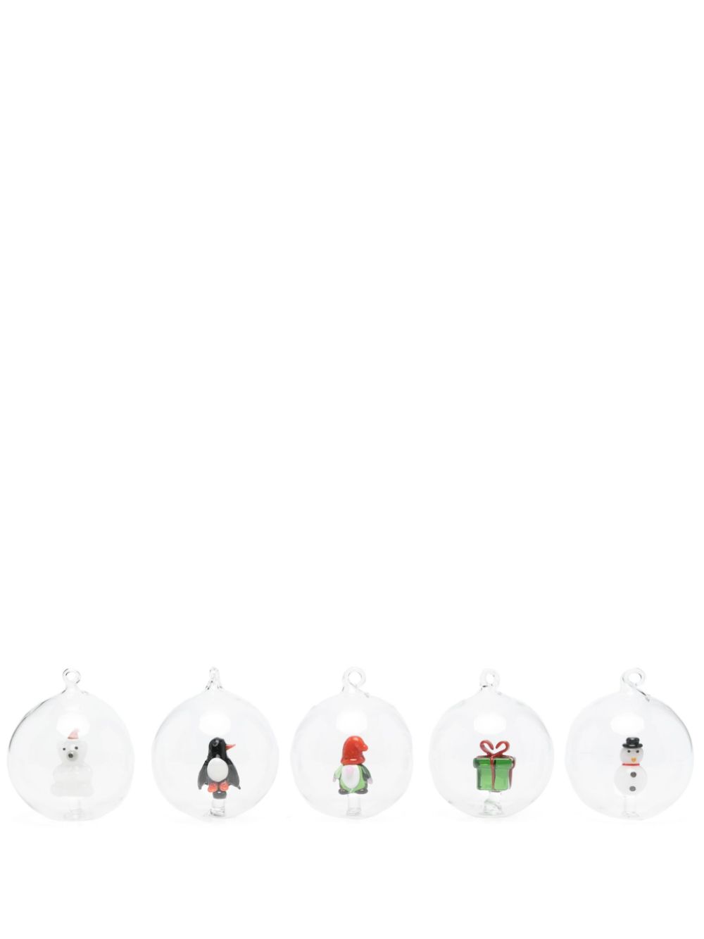 Ichendorf Milano Christmas Tales balls (pack of five) - White von Ichendorf Milano